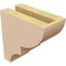 Ekena Millwork 3"W x 6"D x 6"H Classic Ridgewood Rough Cedar Woodgrain TimberThane Corbel, Primed Tan CORUR03X06X06RIDRCPR - alternate 3